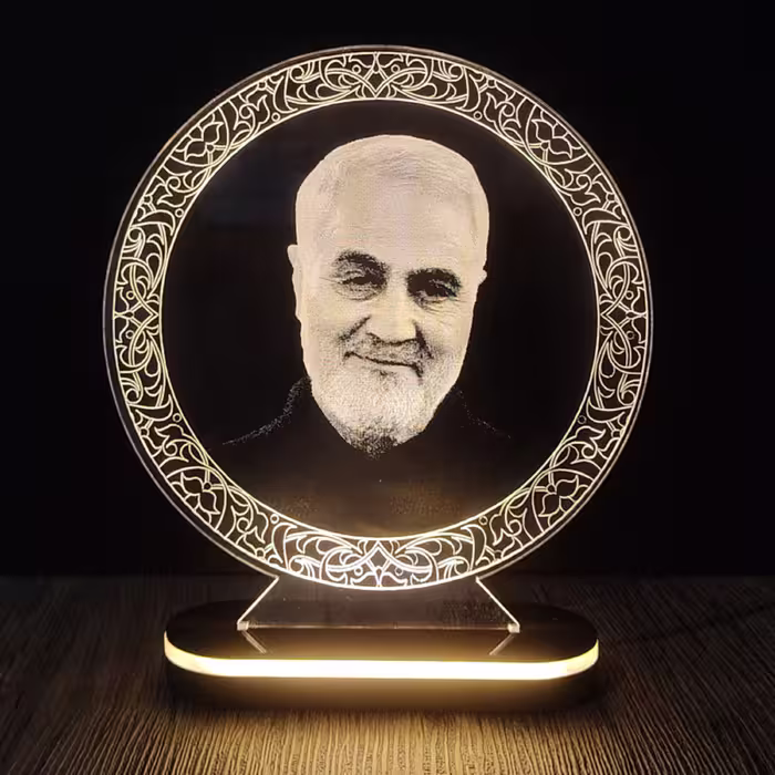چراغ خواب طرح شهید حاج قاسم سلیمانی ـ ارسال رایگان ـ کد 313