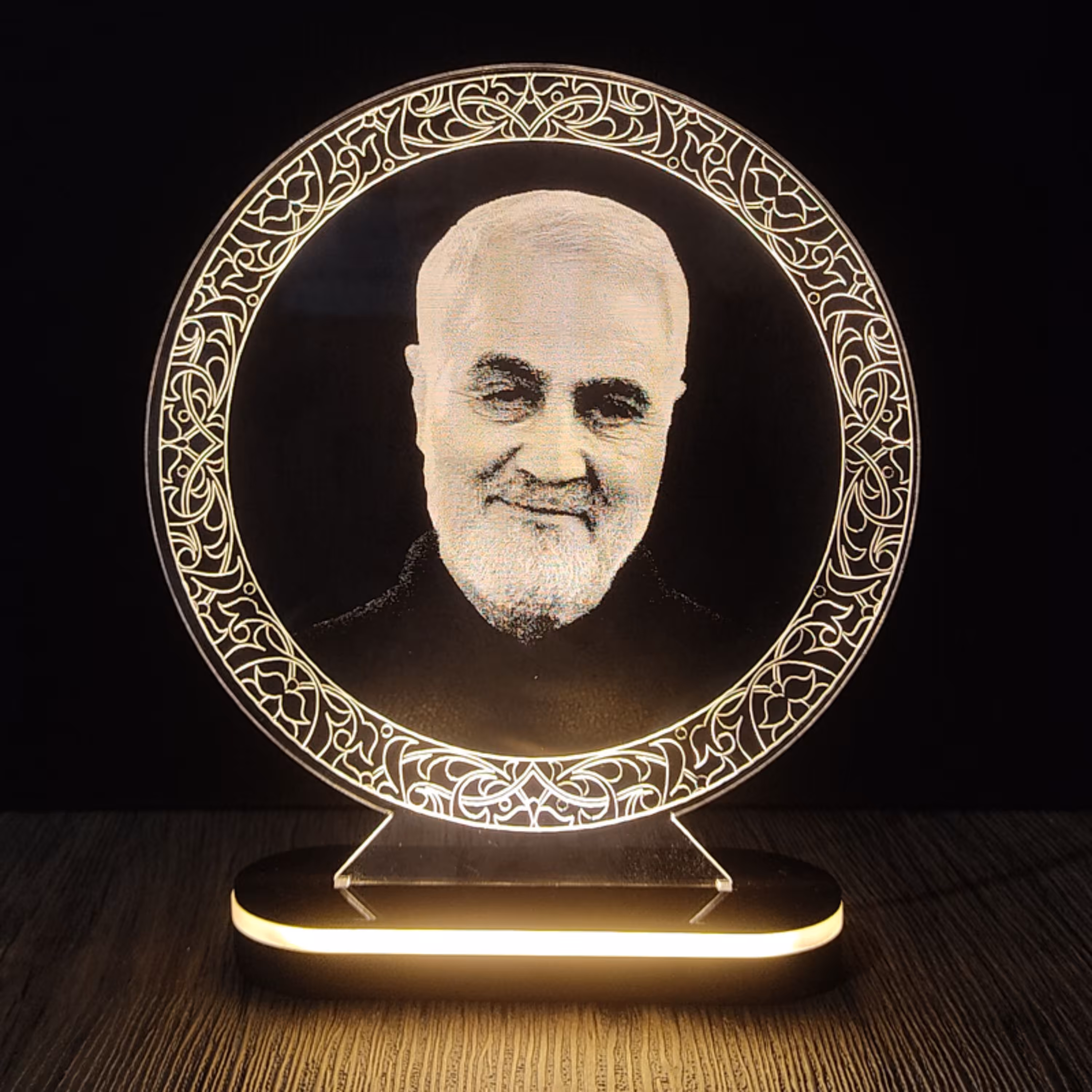 چراغ خواب طرح شهید حاج قاسم سلیمانی ـ ارسال رایگان ـ کد 313