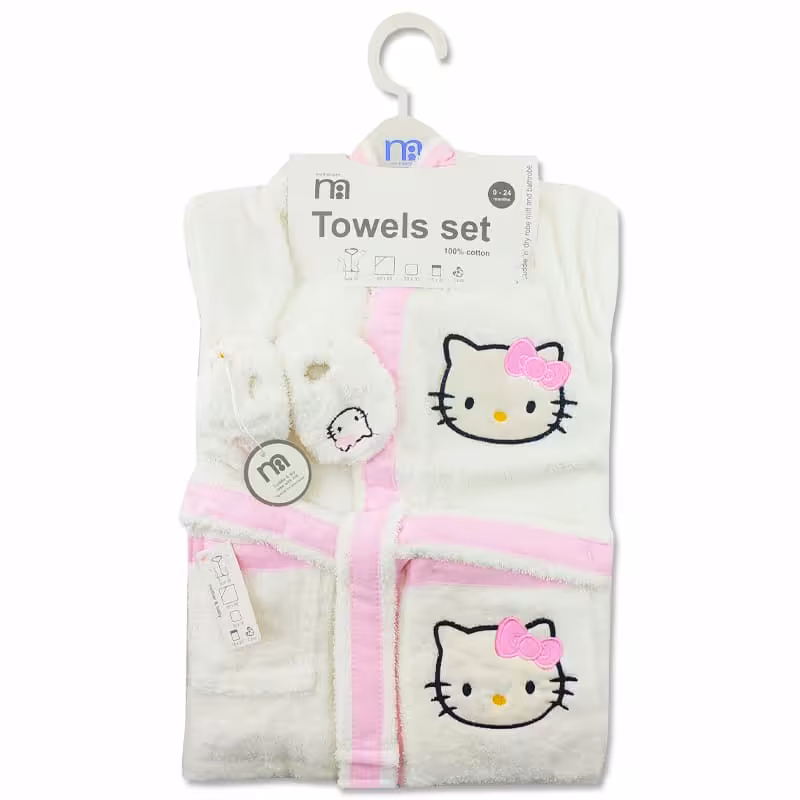 ست حوله تن پوش کودک طرح کیتی Mothercare
