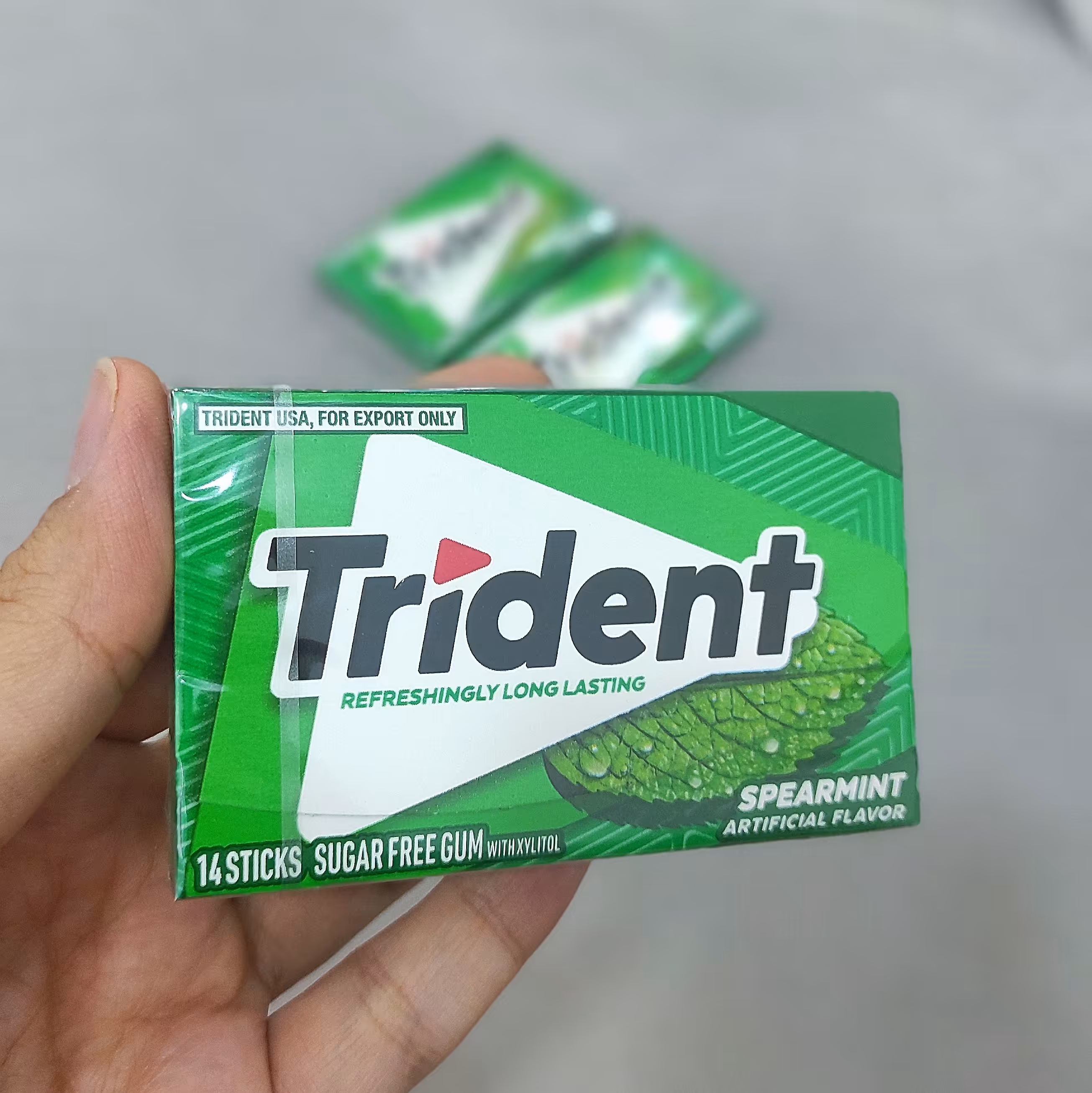 آدامس نعنایی تریدنت( اصل) بدون قند (14عدد آدامس در هر بسته )