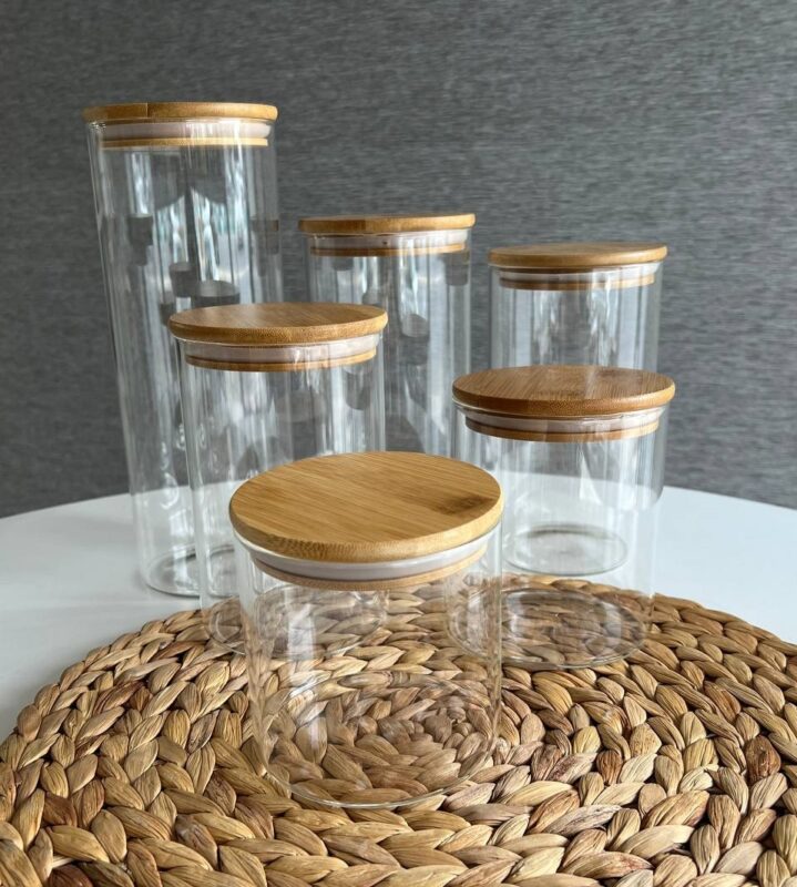 بانکه پیرکس گرد درب بامبو- قطر 10