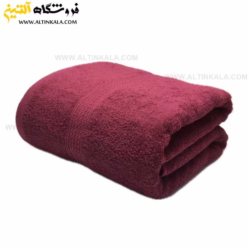 حوله حمامی برق لامع طرح دیور 100×165 بنفش البالویی