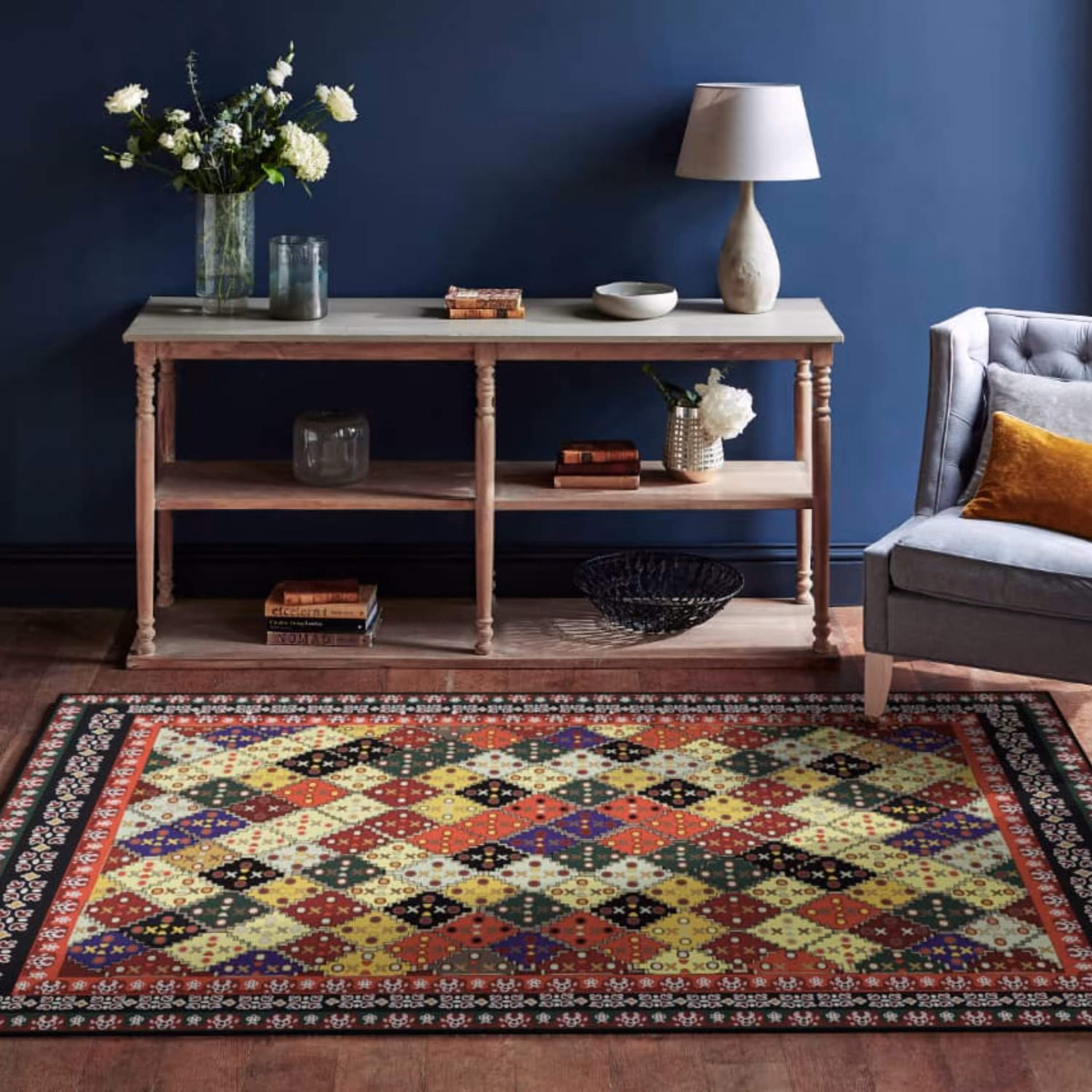 روفرشی کشدار (روکش فرش) شانل ضخیم  ضد آب و ضد لک سایز 4متری (قابل شستشو) کد 841