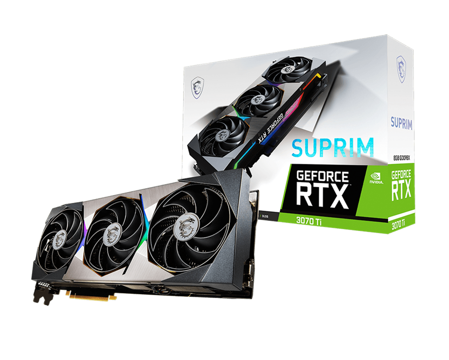 کارت گرافیک  ام اس آی مدل GeForce RTX 3070 Ti SUPRIM 8G حافظه 8 گیگابایت