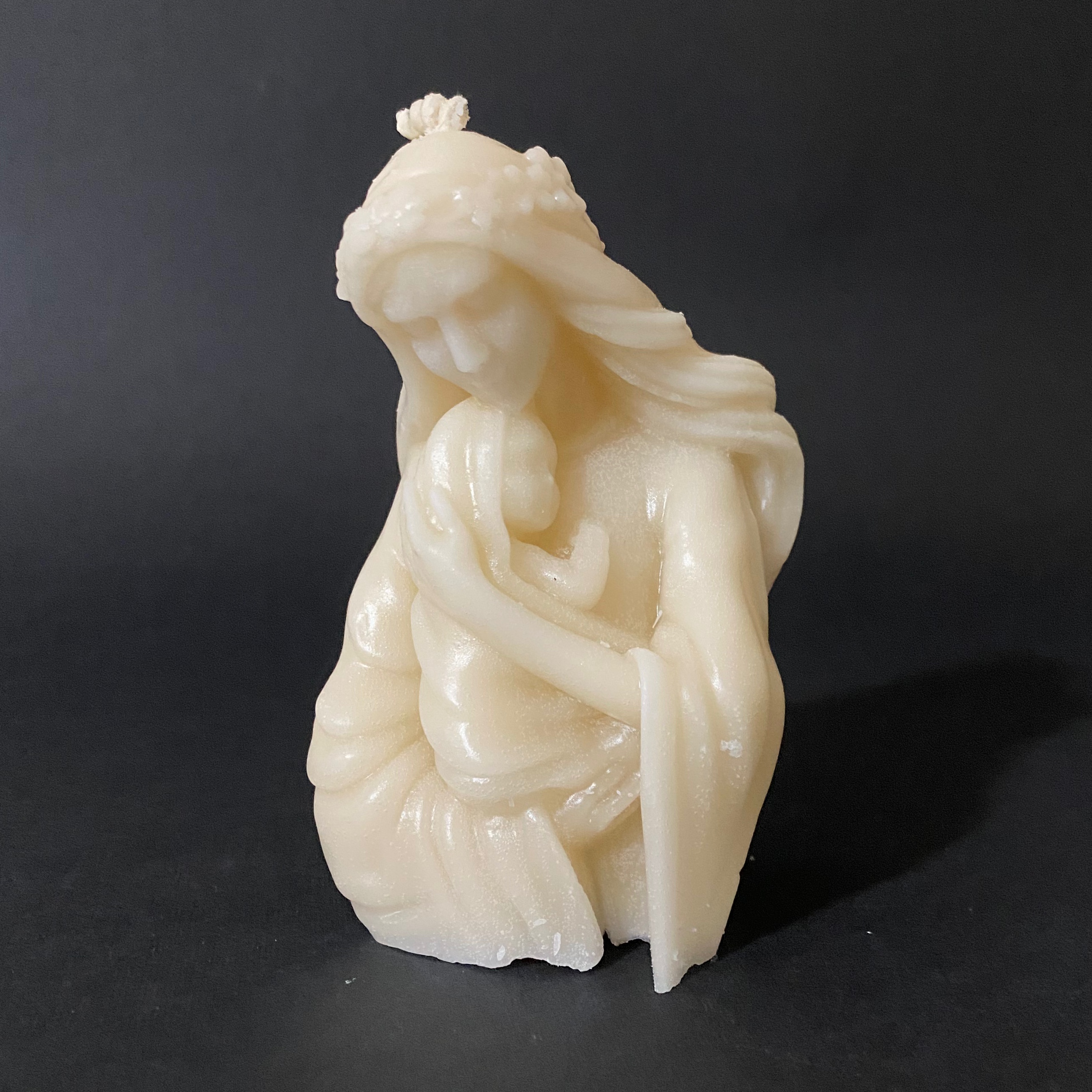 شمع مادر  کرم رنگ