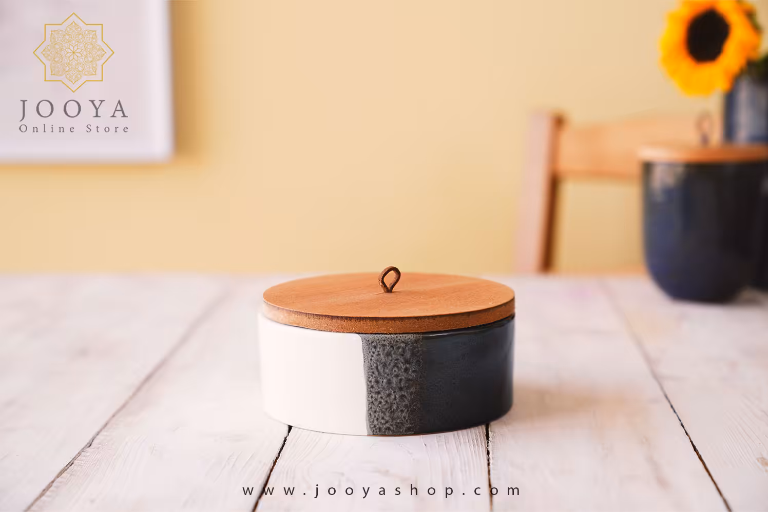 بانکه سرامیکی درب چوبی دونا