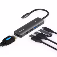 هاب پنج پورت بلو اند لس مدل HD502
