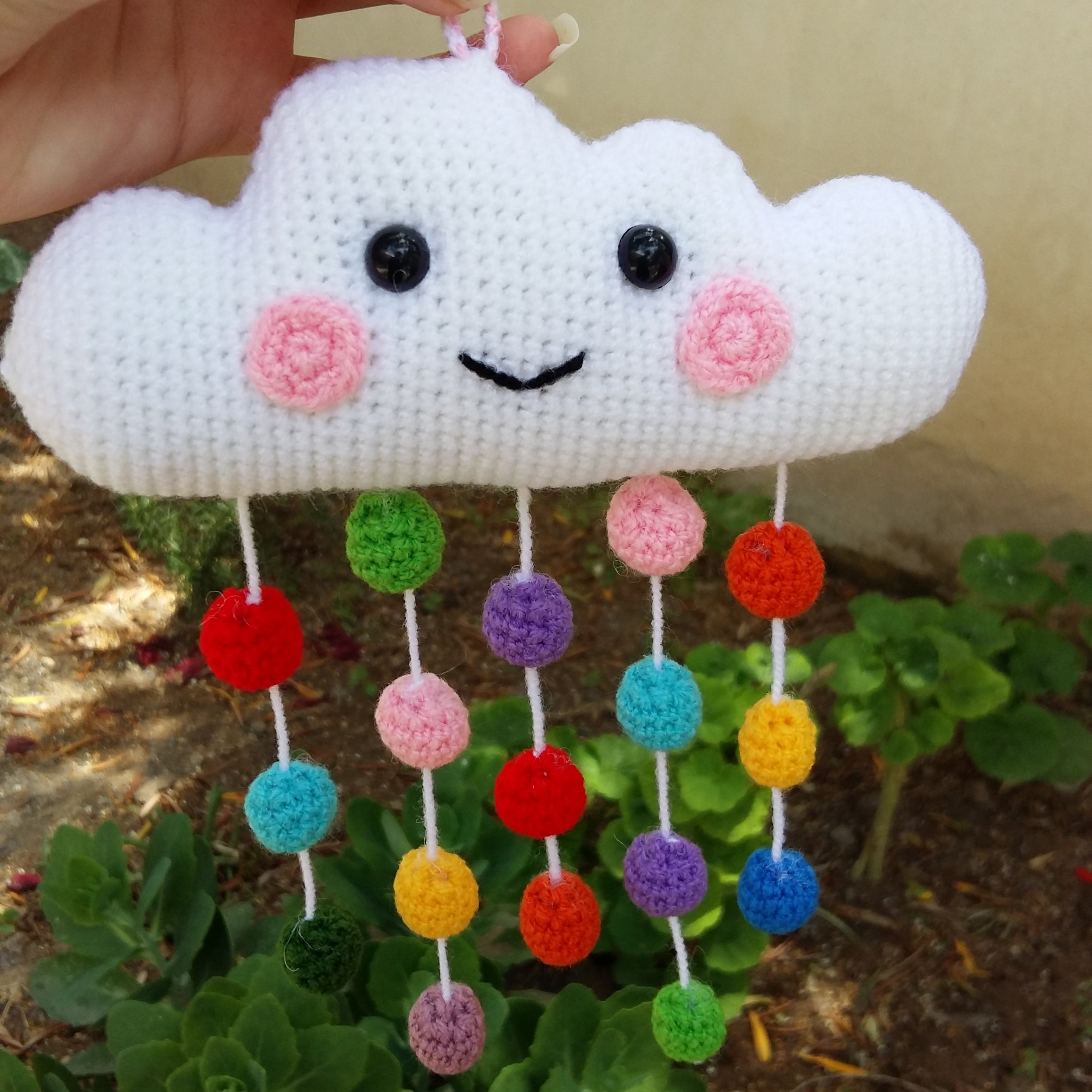 آویز  ابر کاموایی