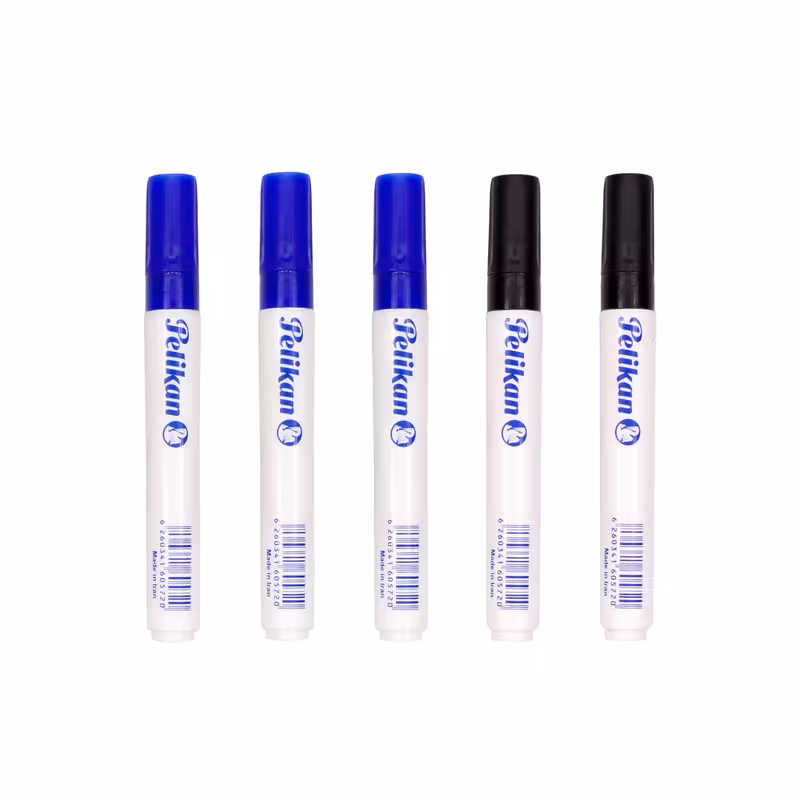 ماژیک وایت برد پلیکان مدل نوک F بسته 5عددی