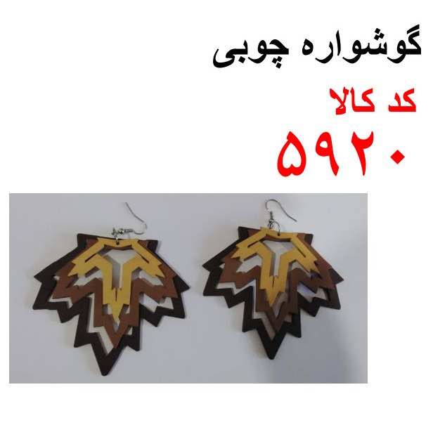 گوشواره چوبی 5920