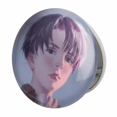 آینه جیبی خندالو طرح لیوای اکرمن انیمه اتک آن تایتان Attack on Titan مدل تاشو کد 18623