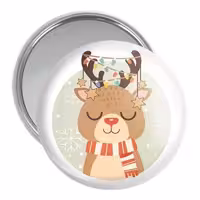 آینه جیبی خندالو مدل کریسمس Christmas کد 22161