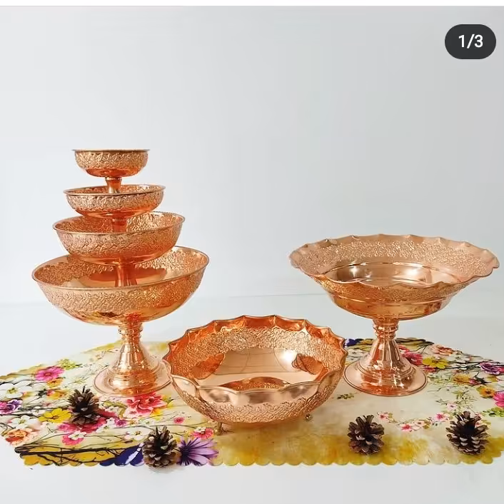 شکلات خوری مسی قطر 15 تک پایه ریزگل برجسته