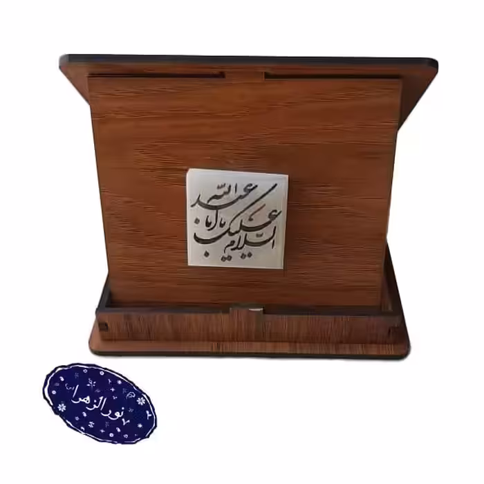 سنگ حرم امام حسین (ع) یا حضرت عباس (ع) در جعبه چوبی
