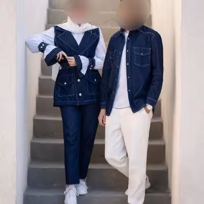 پیراهن مردانه وست وشلوار شومیز زنانه