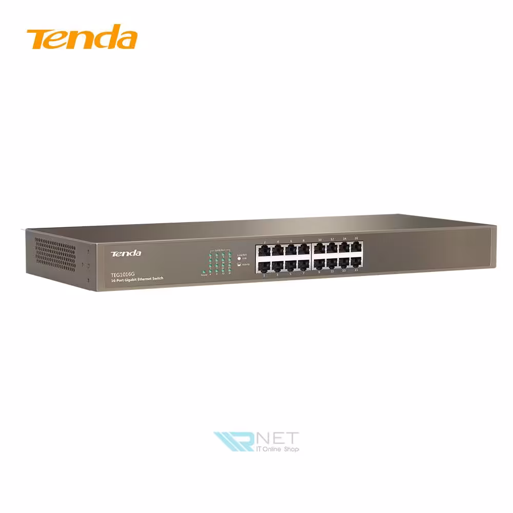 سوئیچ شبکه 16 پورت گیگابیت تندا مدل Tenda TEG1016G