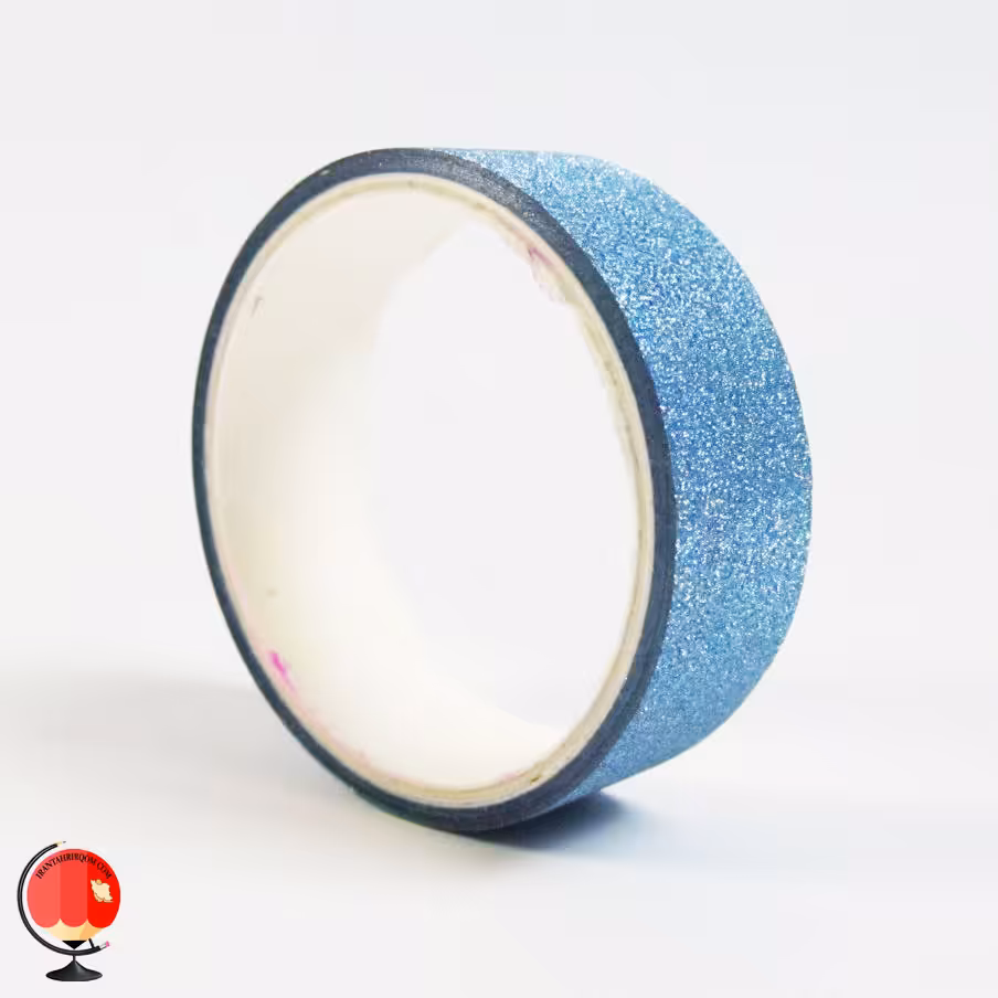 نوار چسب رنگی اکلیلی فیروزه ای