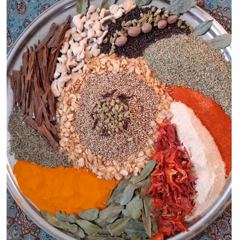 ادویه ماهی و میگو 100 گرم (ترکیب در کارگاه)