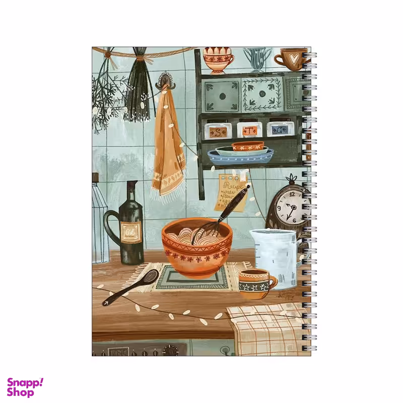 دفتر مشق 100 برگ بامبیلیپ طرح آشپرخانه وینتیج کد 3645020