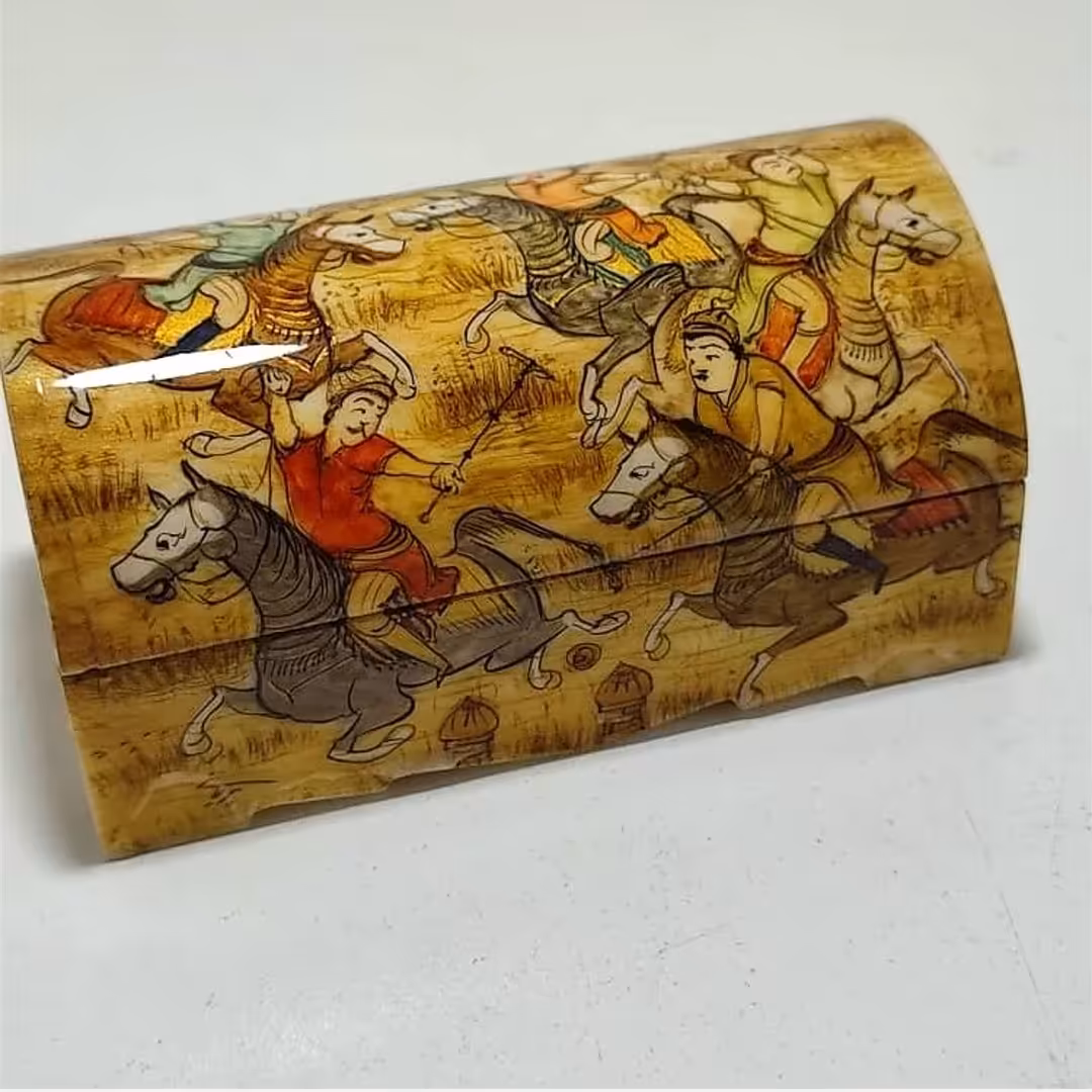 صندوقچه صندوق استخوانی نقاشی جعبه استخوان قوطی هدیه کادو تولد جهیزیه ولنتاین دکوری تزیینی