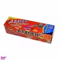کیسه زیپ دار آزاده مدل دوزیپ سایز 25.35 بسته 15 عددی رنگ سفید