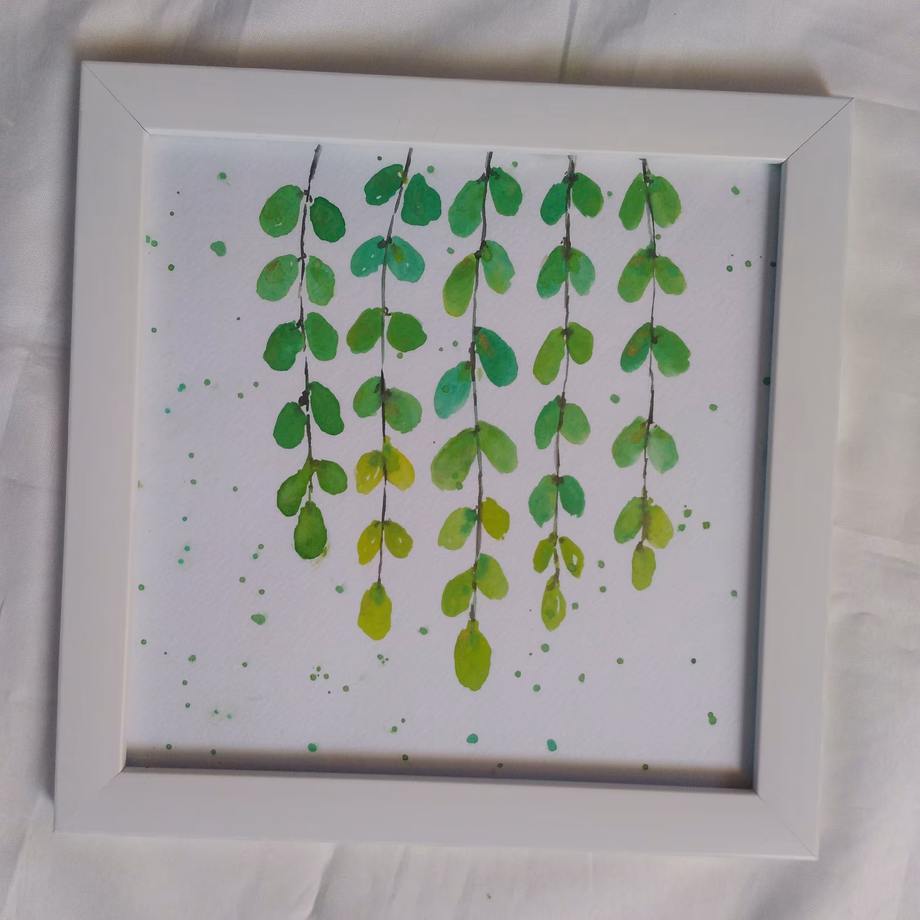 تابلو نقاشی برگ