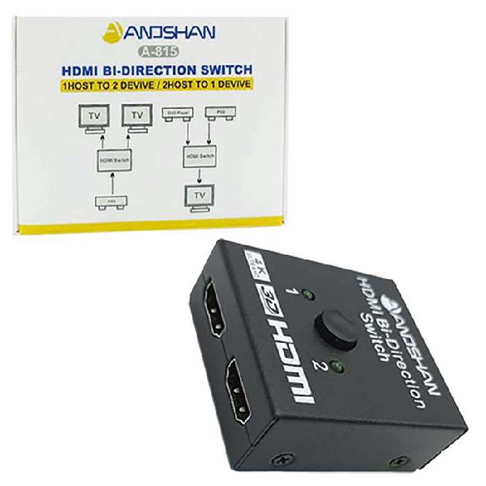 اسپلیتر/سوئیچ 2 پورت HDMI آنوشان Anoshan A-815