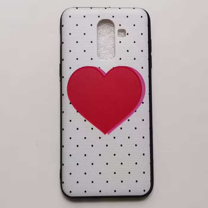 قاب طرحدار قلبی گوشی سامسونگ A6 plus / J8