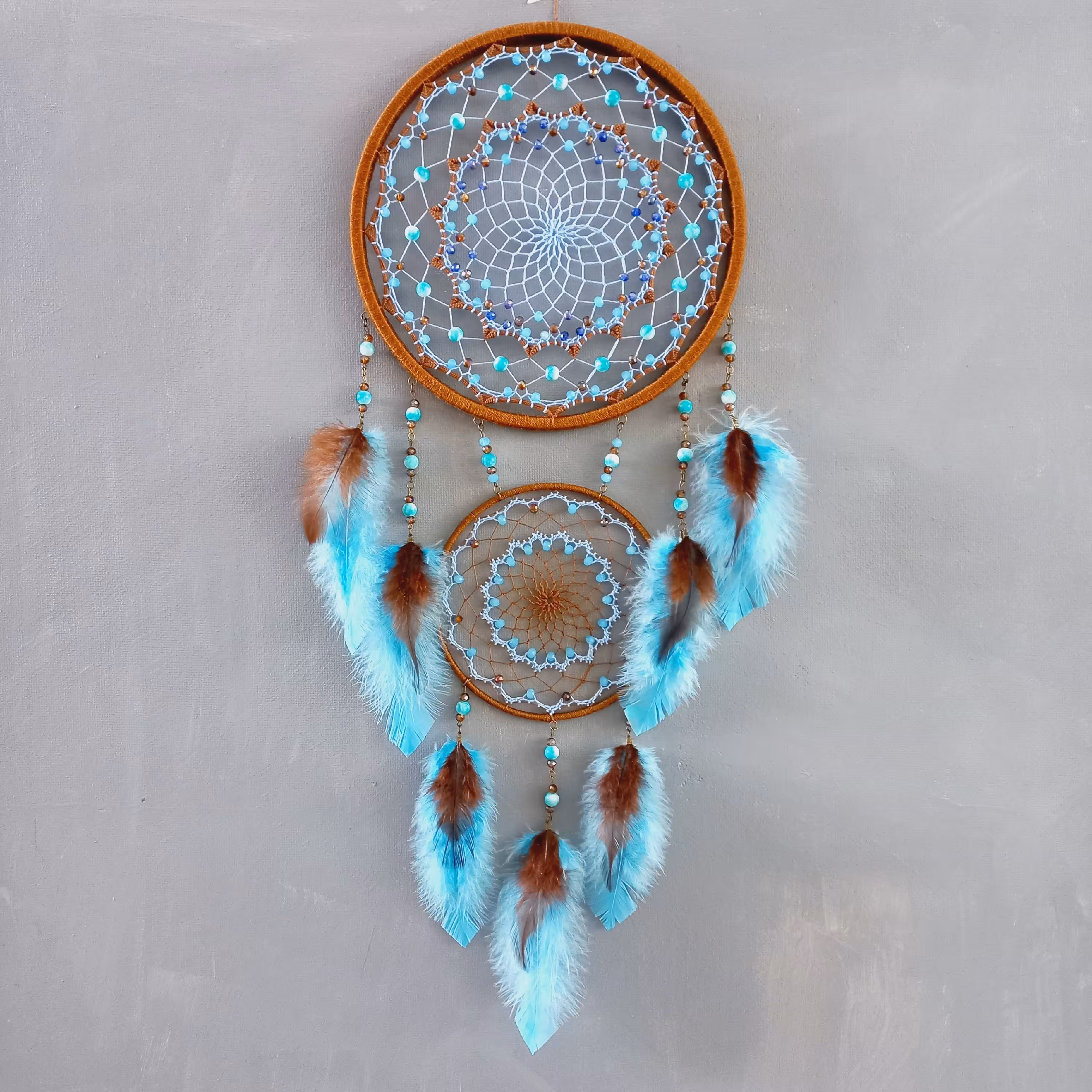 دیوارکوب دریم کچر با تم قهوه ای و آبی (پس کرایه)