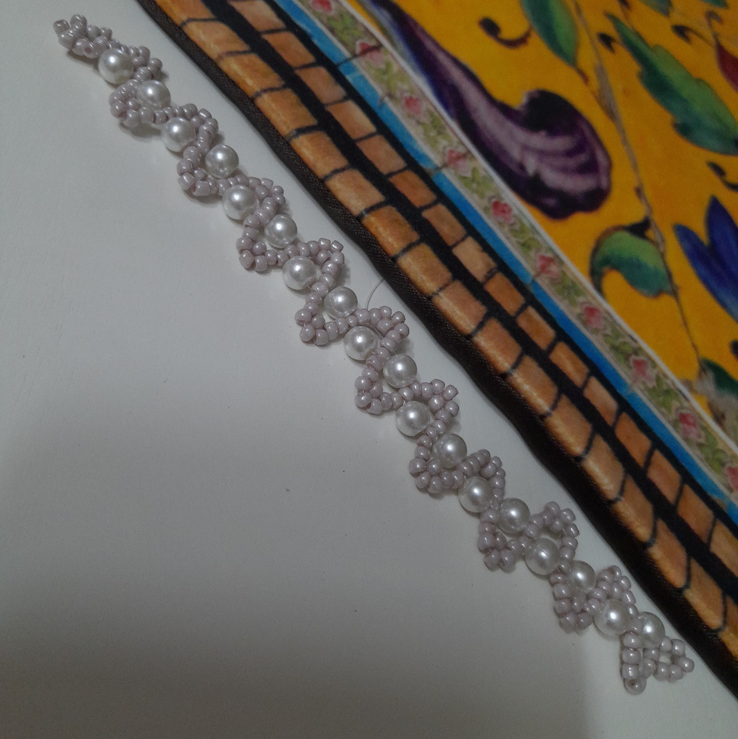 دستبند منجوق دوزی شده کد(3)