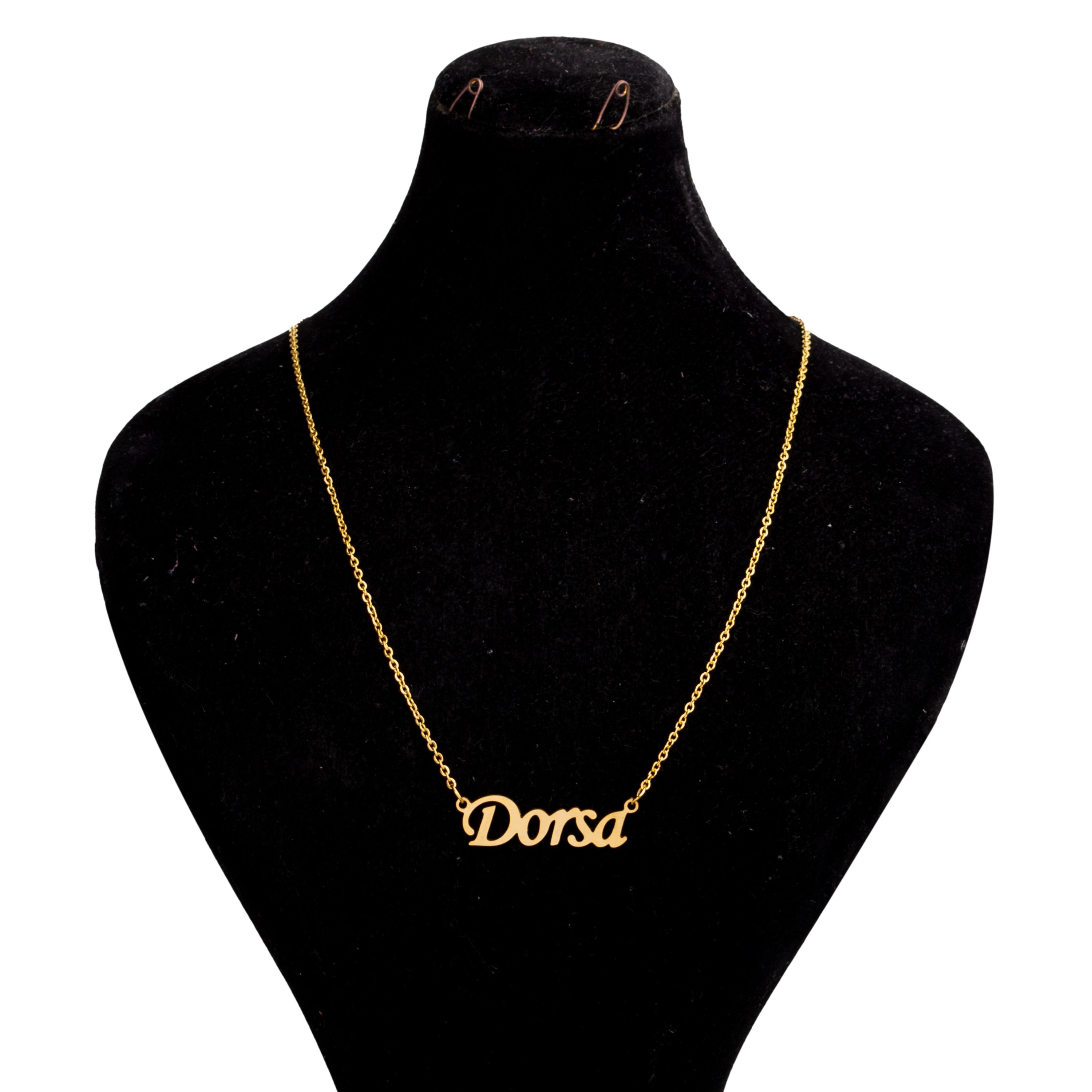 گردنبند مدل پلاک اسم درسا