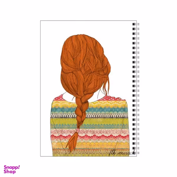 دفتر مشق 100 برگ بامبیلیپ طرح موی بافت دخترونه کد 4332540