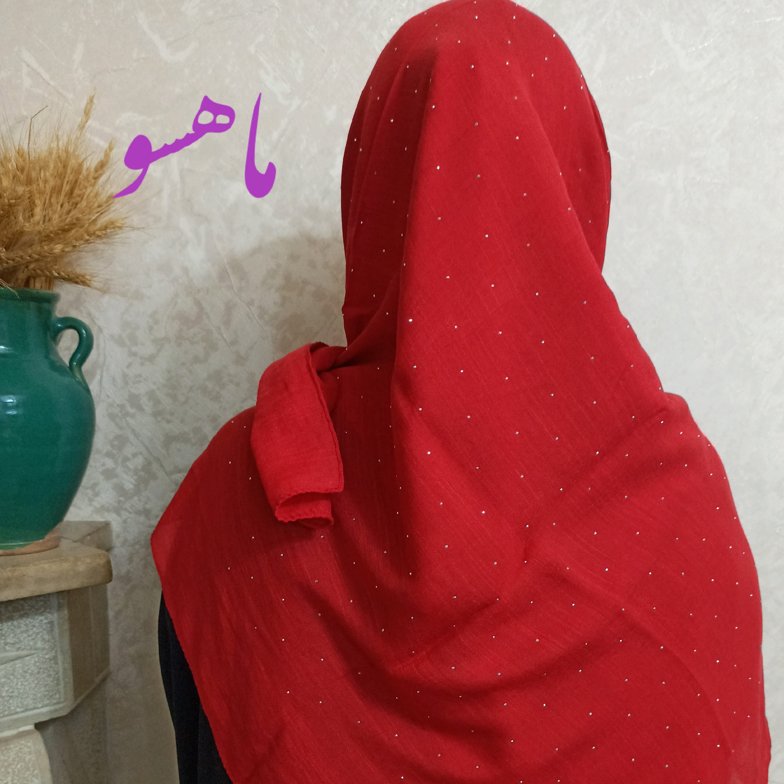 روسری نخی اسلپ نگین دار