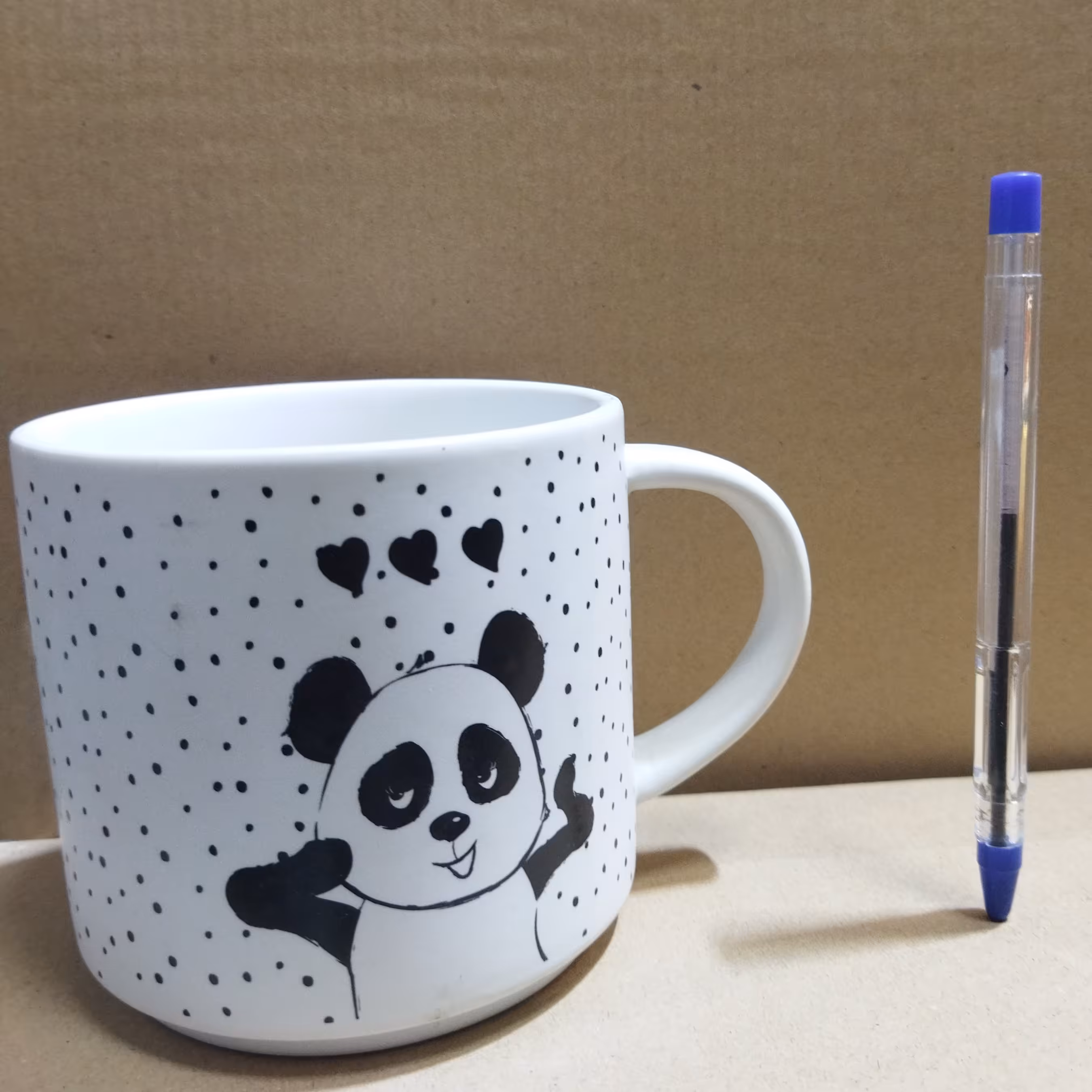 ماگ دست ساز وارداتی پاندا  قابل استفاده در ماشین ظرف شویی و ماکروویو