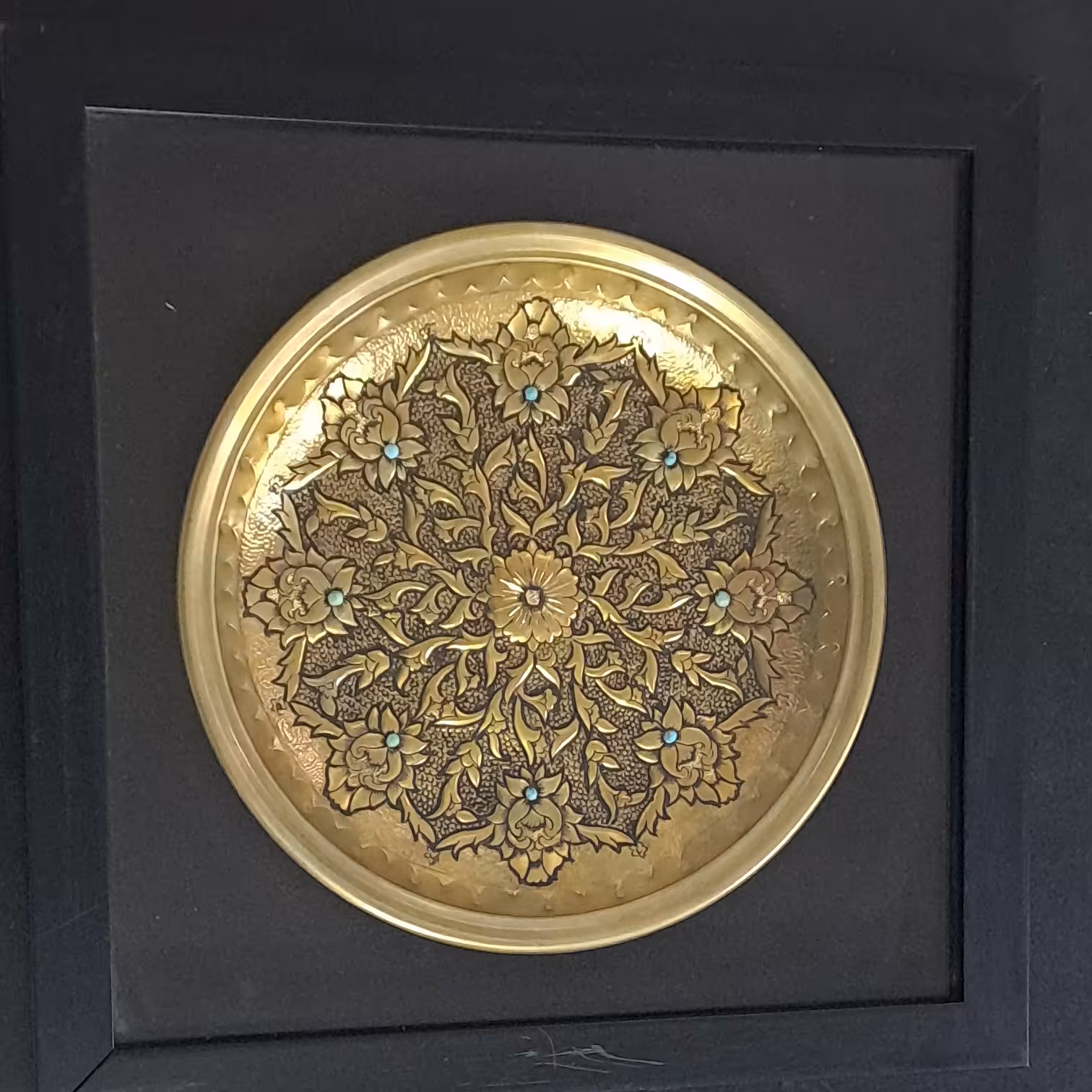 تابلوی قلمزنی شده،بشقاب برنجی  ،قبول انواع سفارشات 