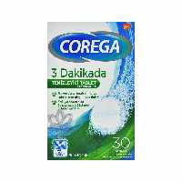 قرص تمیز کننده دندان مصنوعی رایحه نعنا 30 عدد کورگا - corega