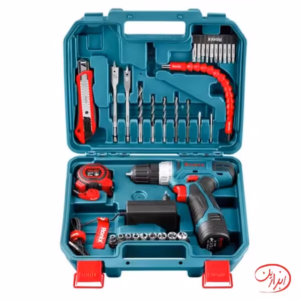 کیت دریل شارژی 12 ولت 35 پارچه رونیکس RS-8013