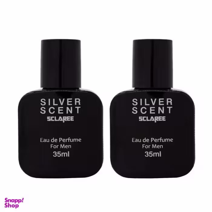 عطر جیبی مردانه اسکلاره مدل Silver Scent حجم 35 میلی لیتر بسته 2 عددی