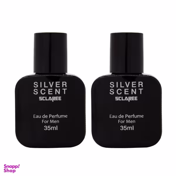 عطر جیبی مردانه اسکلاره مدل Silver Scent حجم 35 میلی لیتر بسته 2 عددی