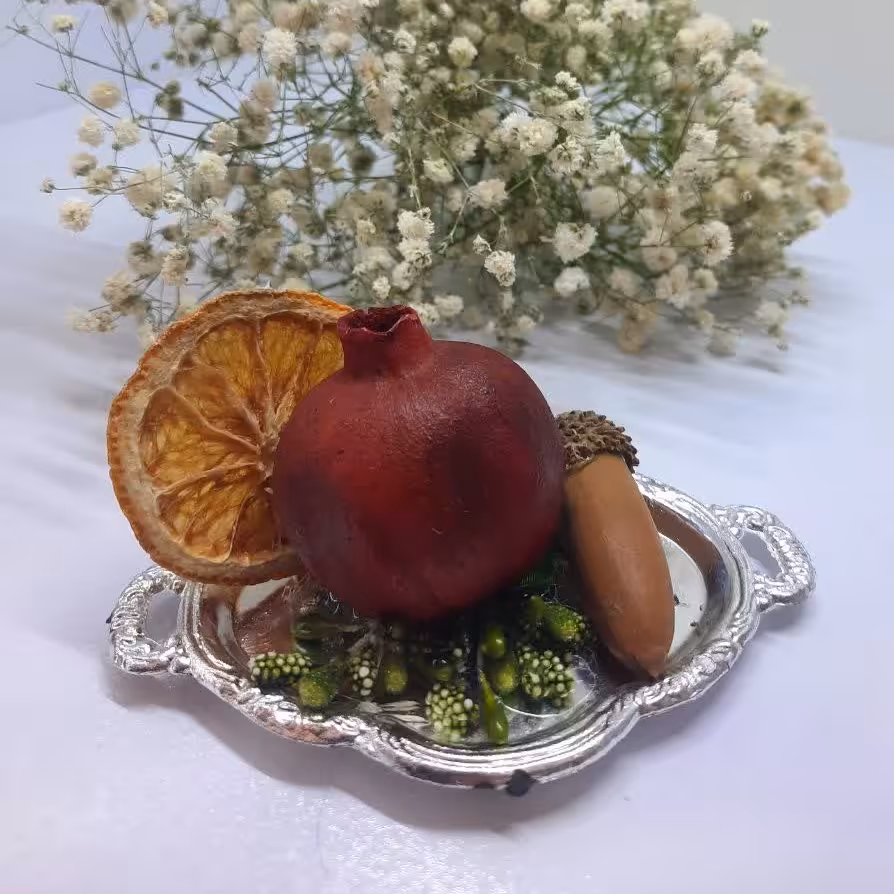 گیفت شب یلدا  طرح انار و بلوط پک 10 عددی