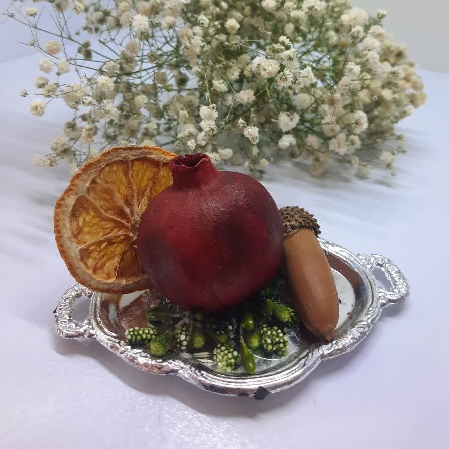 گیفت شب یلدا طرح انار و بلوط پک 10 عددی