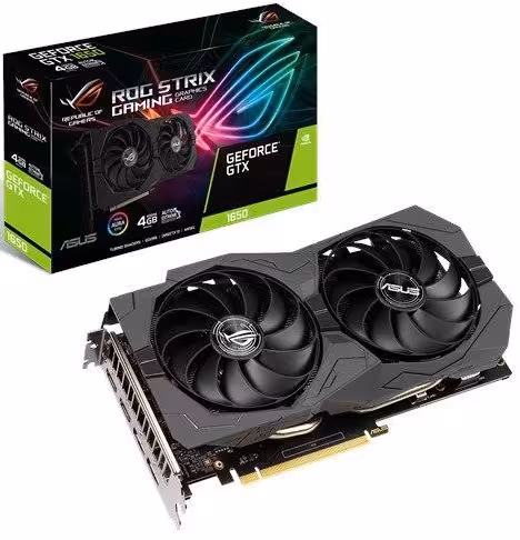 کارت گرافیک ایسوس مدل ROG-STRIX-GTX1650-4GD6-GAMING با حافظه 4 گیگابایت