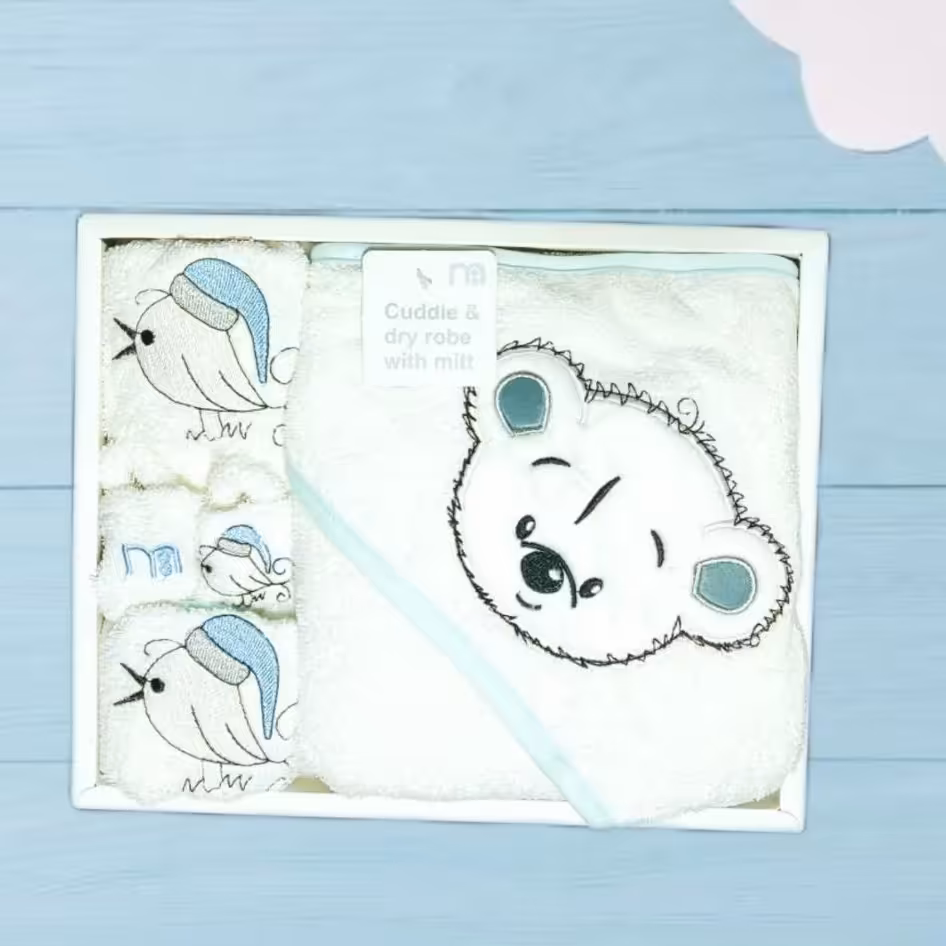 سرویس حوله مادرکر مدل خرس و شالگردن مجموعه 4 عددی