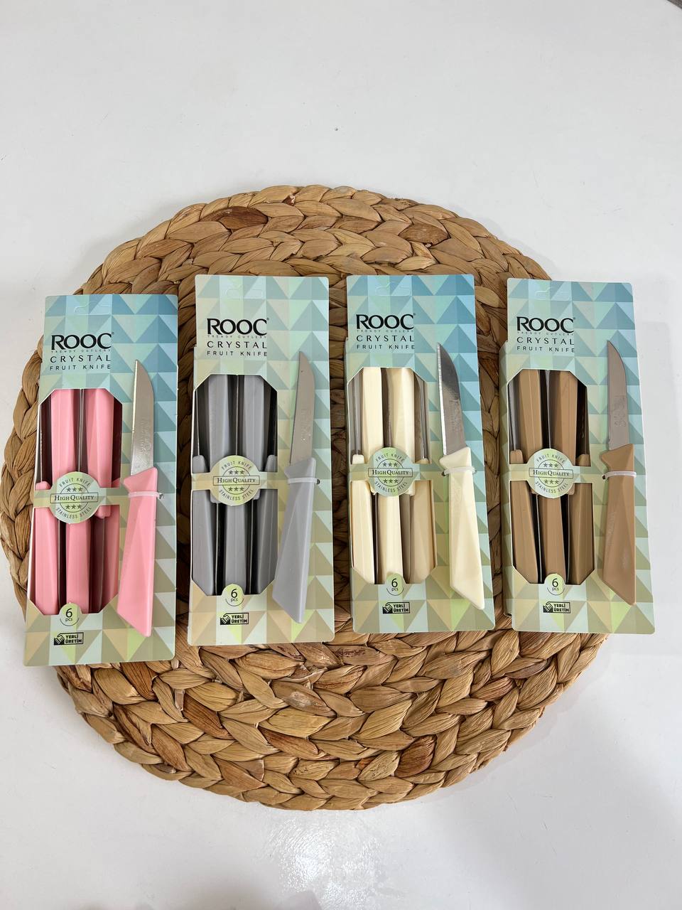 کارد میوه خوری 6 تایی ROOC مدل کریستال