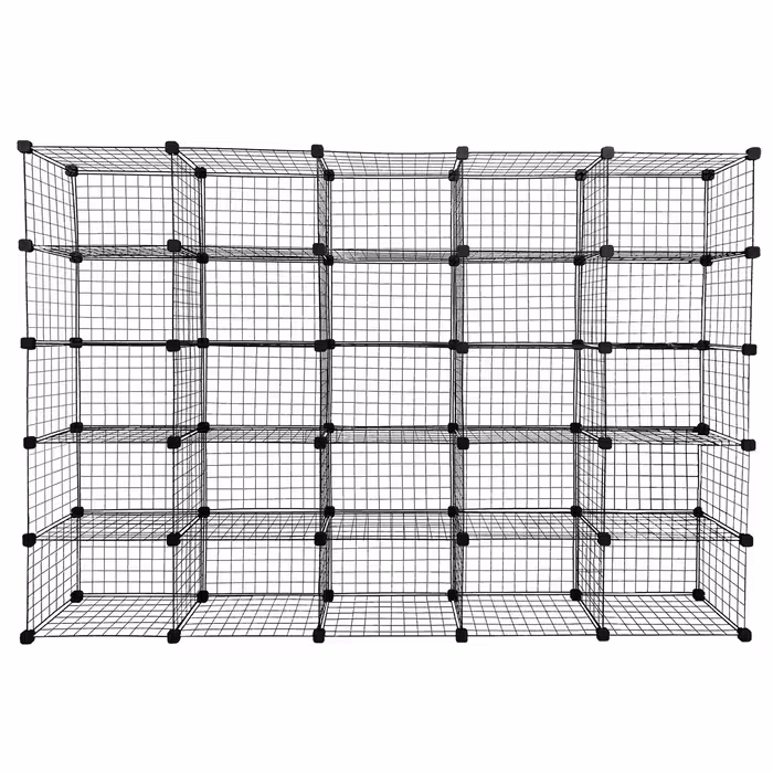 ست قفسه مشبک پنج طبقه در پنج ردیف سایز 48x32(ارسال پس کرایه و به عهده مشتری)