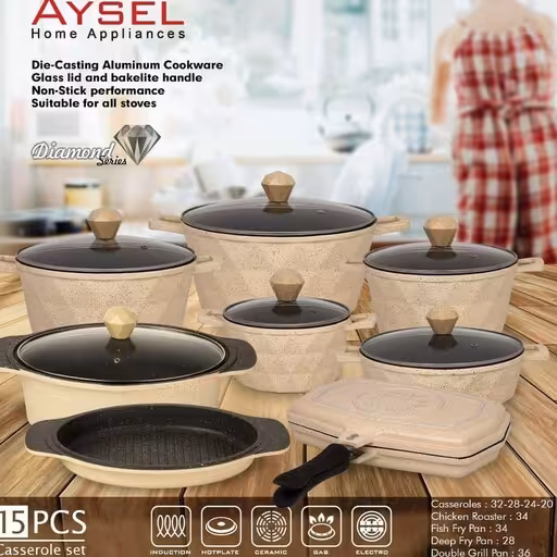 سرویس قابلمه 15پارچه آیسل