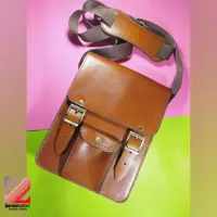 کیف دوشی چرم گاوی دستدوز مدل(سیروان)