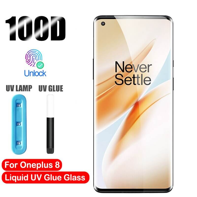 گلس یو وی OnePlus 8 UV Tempered Glass
