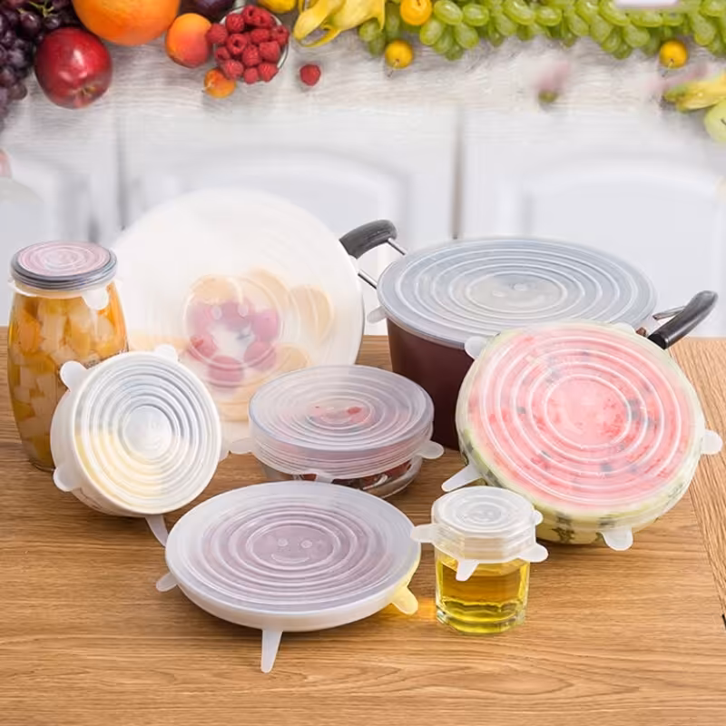 درپوش سیلیکونی محافظ غذا السا بسته 12 عددی قابلیت آنتی باکتریل

