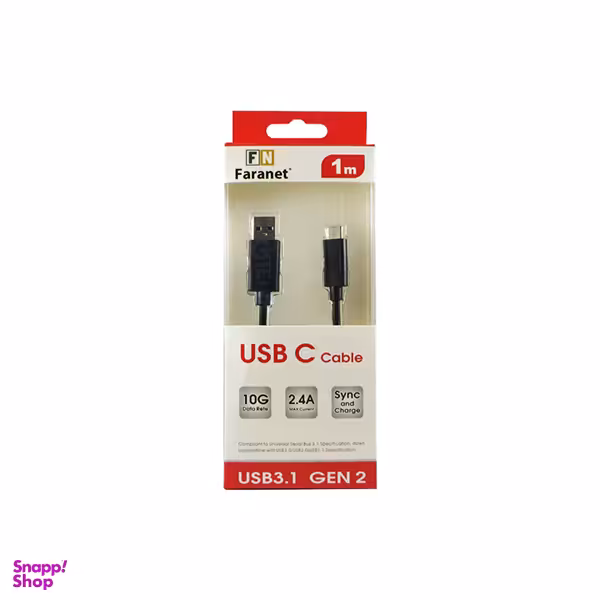 کابل USB 3.1 Type C نسل دوم فرانت (Faranet) مدل FN-UCCA10
